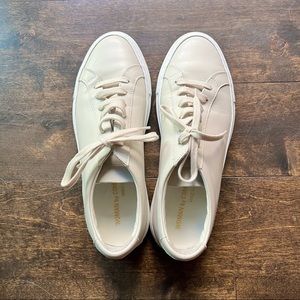 Common Projects - Off-white Achilles Low White Sole Sneakers In 4102